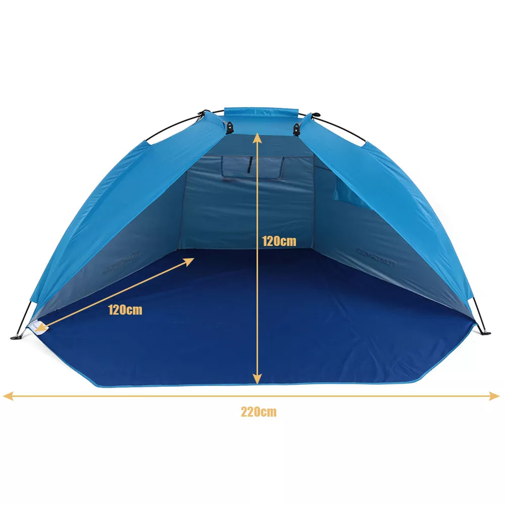 Tomshoo UV-protective Beach Tent - Sherwood and Hunter