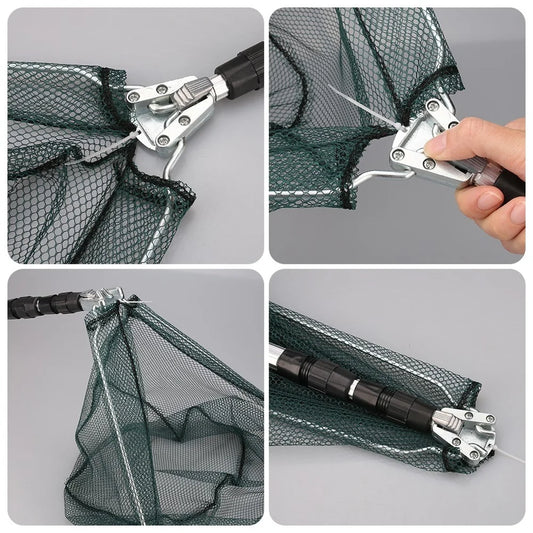 Telescopic Folding Landing Net For Fly Fishing - Sherwood and Hunter