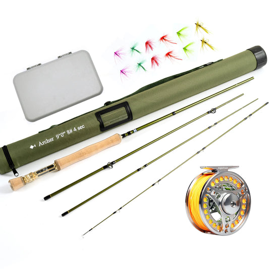 Professional Fly Fishing Rod and Reel Combo - Sherwood and Hunter